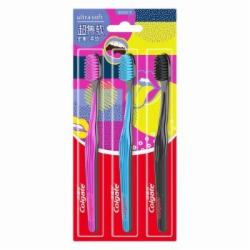 高露洁Colgate超集软成人超软毛牙刷 3支超值装