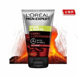 欧莱雅LOREAL 男士火山岩控油清痘洁面膏100ML