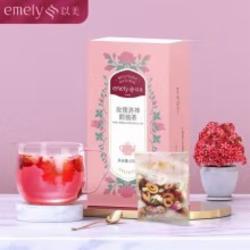 以美 茶叶 玫瑰花茶 菊花茶 洛神花红枣片茉莉花茶冰糖 养生茶 花草茶组合150g