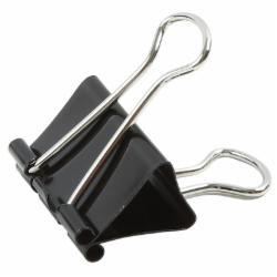 齐心(Comix) B3608 黑色长尾票夹 单位：盒