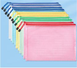 金辉网格拉链袋A4/63002