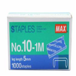 美克司（MAX）HD-10专用订书针10号书钉 1000钉/盒 NO.10-1M