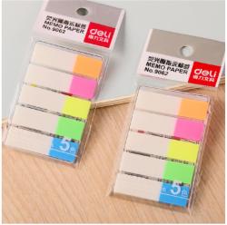 得力荧光标签纸9062