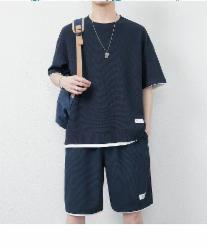 华夫格休闲套装XS-6XL