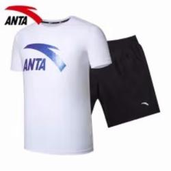 安踏运动套装男2019夏季短袖