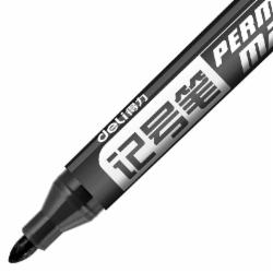 得力 6881 黑色粗头物流油性记号笔