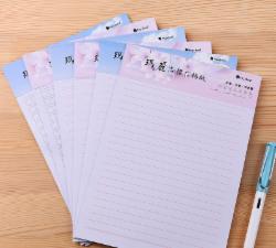 文稿信纸作文本18K非A4双线行本