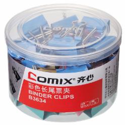 齐心(Comix) B3634 长尾票夹 单位：筒