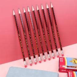 中华 6151-2B 经典红黑抽条铅笔 12支/盒