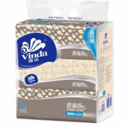 维达（Vinda）150抽倍韧软抽纸*3/提 V2082