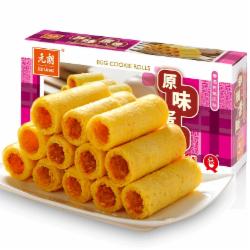 元朗 原味鸡蛋卷 早餐饼干 办公室休闲零食150g