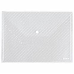 齐心(Comix) C330 A4透明按扣袋 白色 单位：个