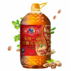  多力压榨一级浓香花生油5L