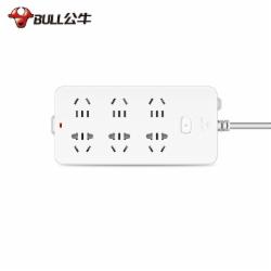 公牛（BULL）GN-216 六位一开排插 3米  单位：个