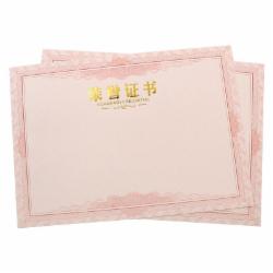 欧标（MATE-IST）8K荣誉证书内芯 奖状内页 奖状纸烫金字体