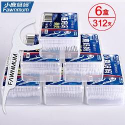 小鹿妈妈超细圆线牙线 6盒/组
