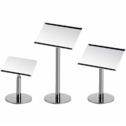 国产 不锈钢餐牌座/银色/圆柱款/14.6CM