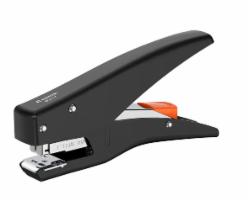 齐心COMIX 手握式省力订书机 多功能订书器 手动办公订书机12号钉B3117 黑色手握订书机 12号钉