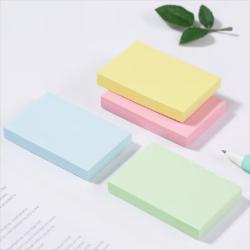 齐心COMIX 12本 便利贴/便签纸/便签本/易事贴/百事贴(76x51mm) 颜色随机 D5001