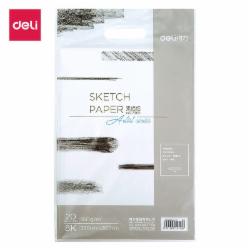 得力(deli)8K素描纸 160g素描本绘画纸 8开20张加厚73611