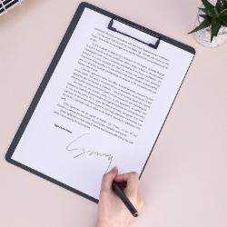 得力(deli)64502 A4书写板夹 深灰色