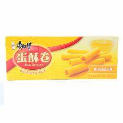 康师傅 蛋酥卷鸡蛋卷营养早餐办公室休闲零食小吃饼干蛋糕点心奶油味 108g